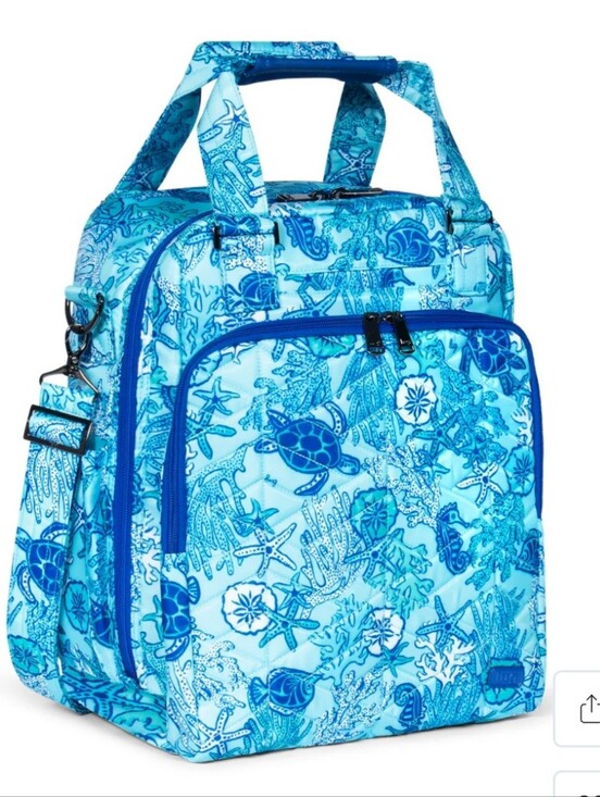lug Handbags - NWT Lug Ranger XL Overnight Bag With Built-in Wallet, In Sealife Blue
